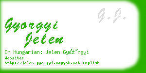 gyorgyi jelen business card